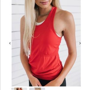 Zyia Red Copper charge tank small